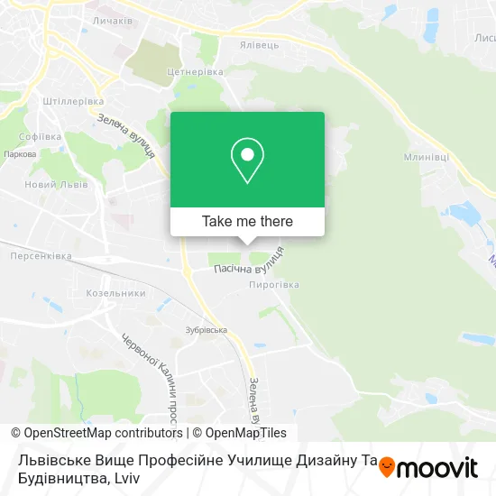 Карта Львівське Вище Професійне Училище Дизайну Та Будівництва