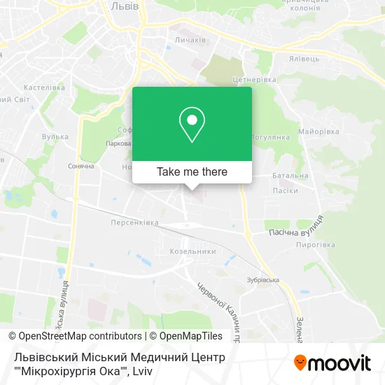 Карта Львівський Міський Медичний Центр ""Мікрохірургія Ока""
