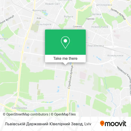 Карта Львівській Державний Ювелірний Завод