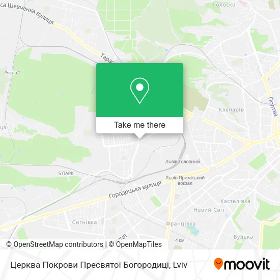 Карта Церква Покрови Пресвятої Богородиці