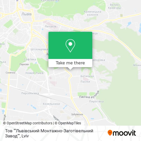 Тов ""Львівський Монтажно-Заготівельний Завод"" map