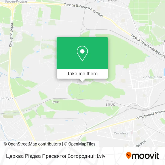 Карта Церква Різдва Пресвятої Богородиці