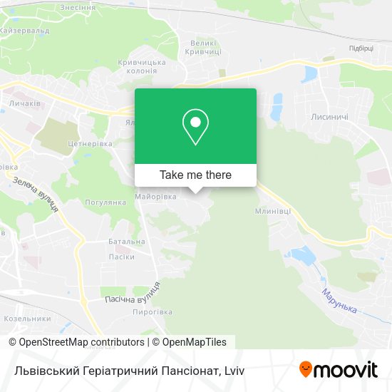 Карта Львівський Геріатричний Пансіонат