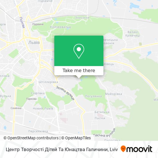 Центр Творчості Дітей Та Юнацтва Галичини map