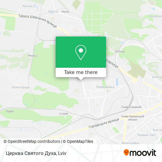 Карта Церква Святого Духа