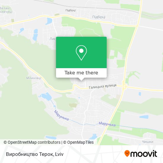 Виробництво Терок map