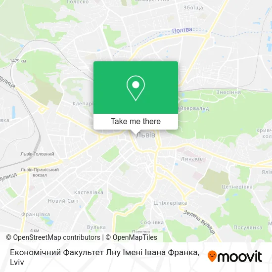 Карта Економічний Факультет Лну Імені Івана Франка