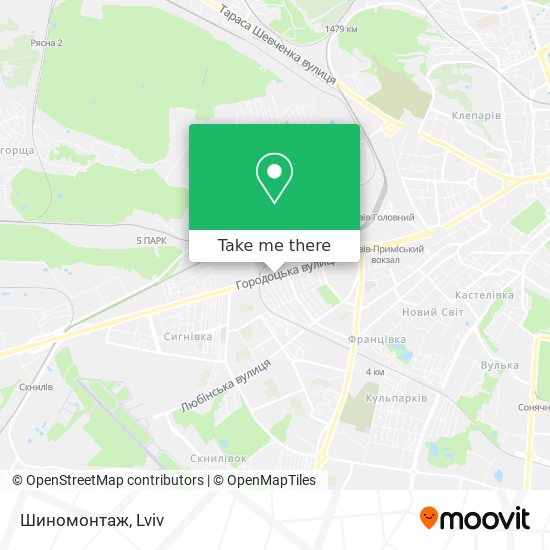 Шиномонтаж map