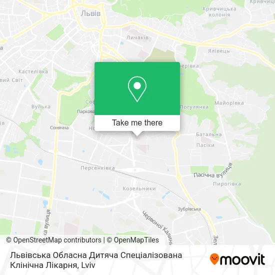 Карта Львівська Обласна Дитяча Спеціалізована Клінічна Лікарня