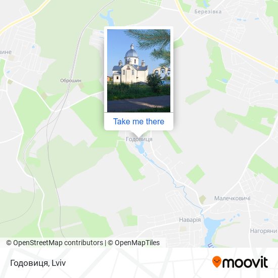 Годовиця map