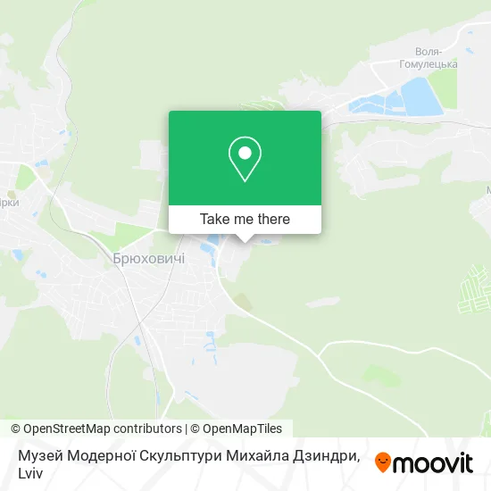 Карта Музей Модерної Скульптури Михайла Дзиндри