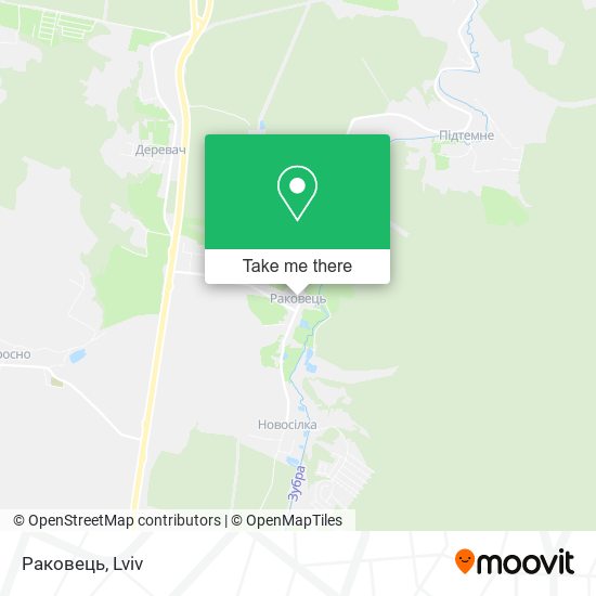 Раковець map