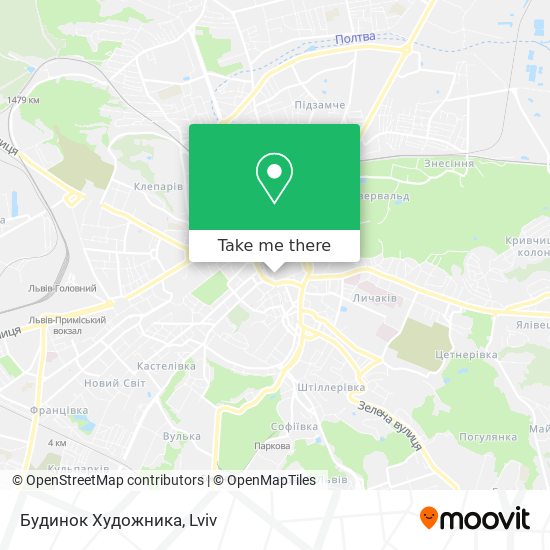 Будинок Художника map