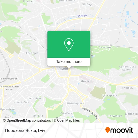 Карта Порохова Вежа