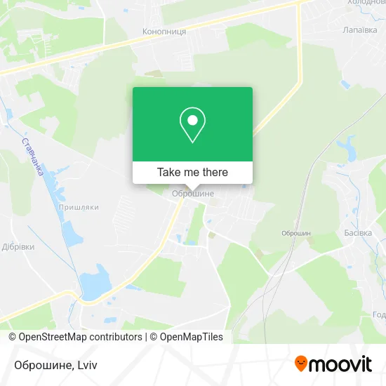 Карта Оброшине