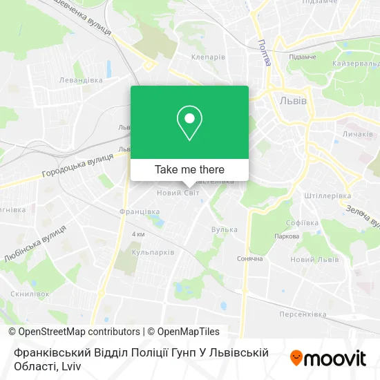 Карта Франківський Відділ Поліції Гунп У Львівській Області
