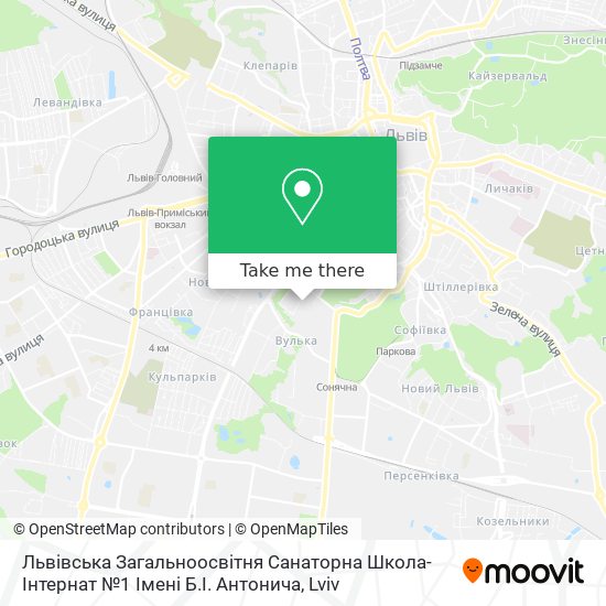 Львівська Загальноосвітня Санаторна Школа-Інтернат №1 Імені Б.І. Антонича map