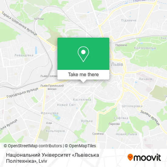 Карта Національний Університет «Львівська Політехніка»