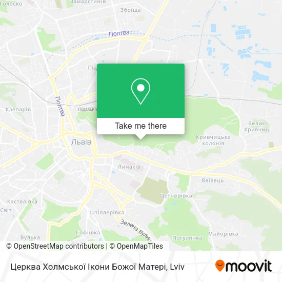 Карта Церква Холмської Ікони Божої Матері