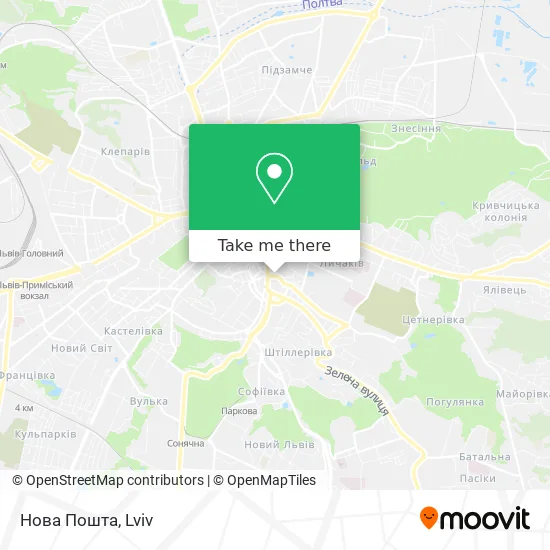 Карта Нова Пошта