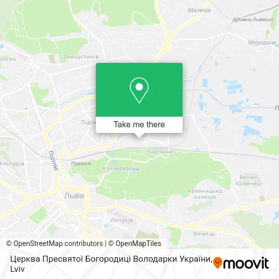 Карта Церква Пресвятої Богородиці Володарки України