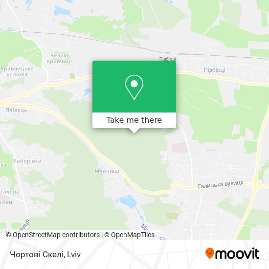 Чортові Скелі map