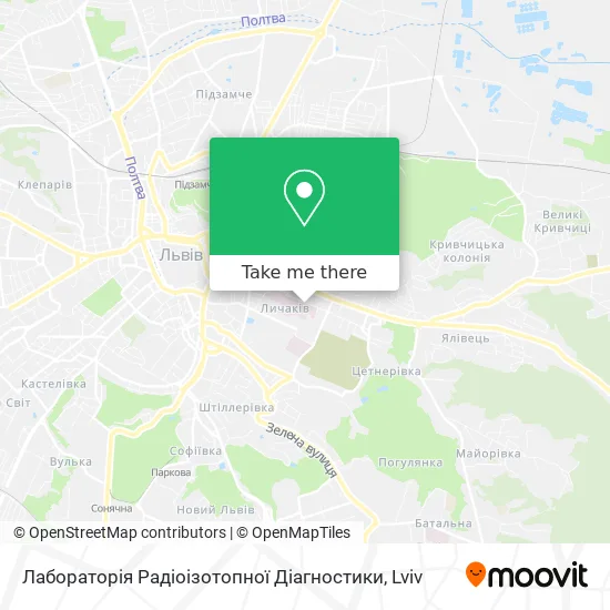 Карта Лабораторія Радіоізотопної Діагностики