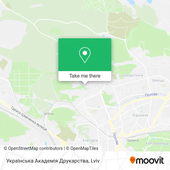 Карта Українська Академія Друкарства