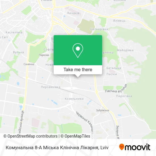 Комунальна 8-А Міська Клінічна Лікарня map