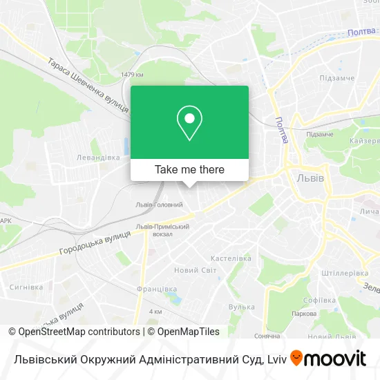 Карта Львівський Окружний Адміністративний Суд
