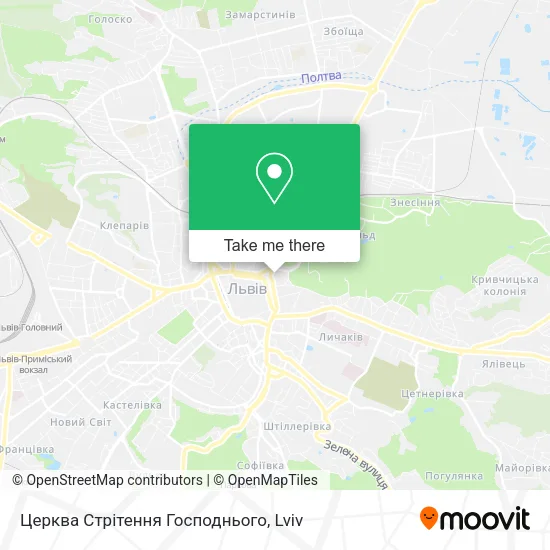 Карта Церква Стрітення Господнього