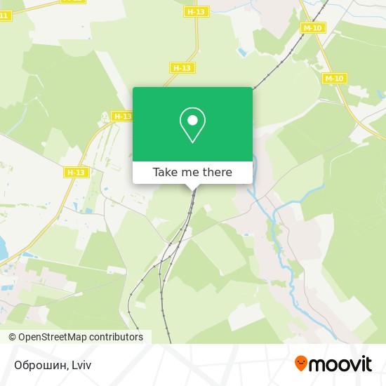 Оброшин map
