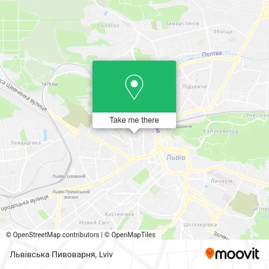 Карта Львівська Пивоварня