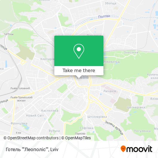 Готель ""Леополіс"" map