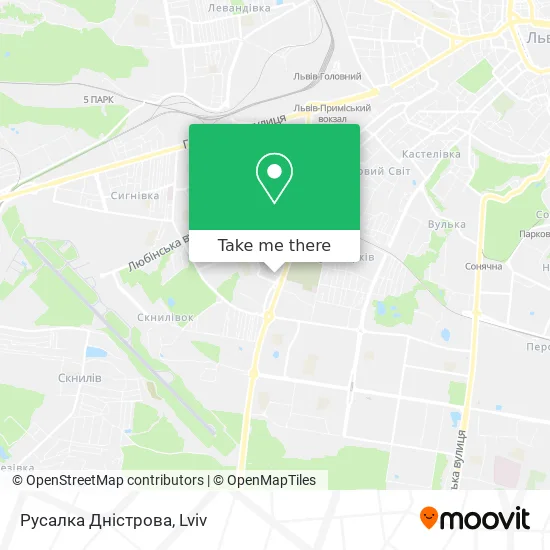 Русалка Дністрова map