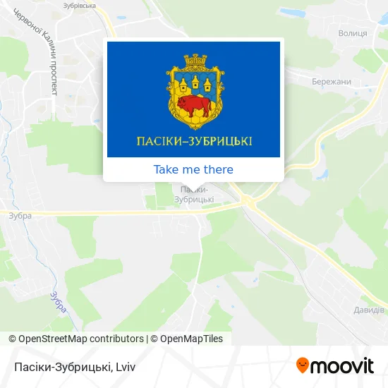Карта Пасіки-Зубрицькі
