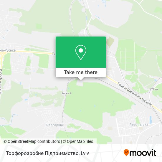 Карта Торфорозробне Підприємство