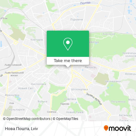 Нова Пошта map