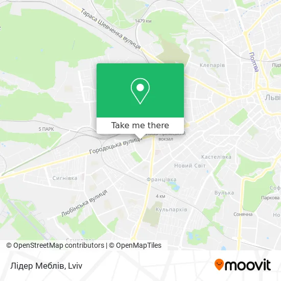Лідер Меблів map