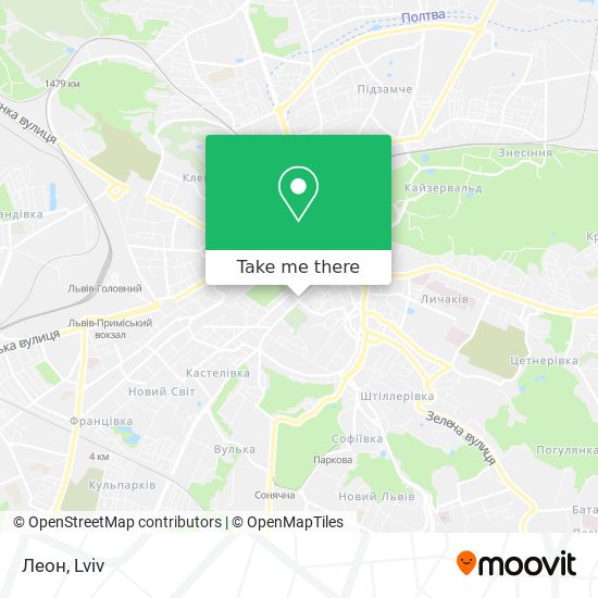 Леон map