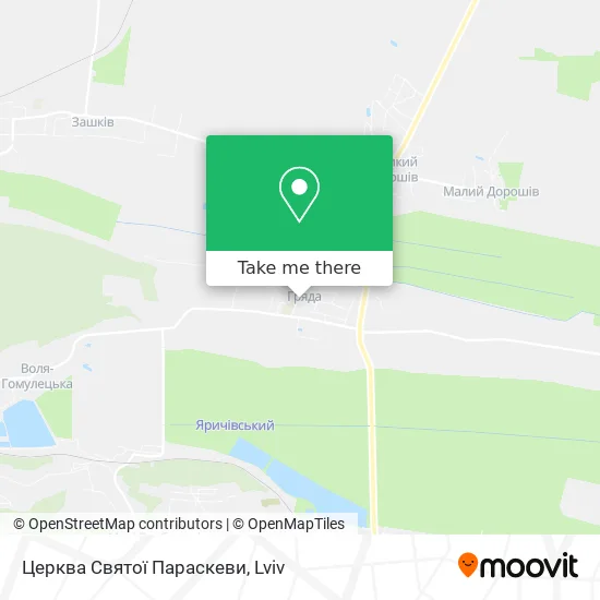 Карта Церква Святої Параскеви