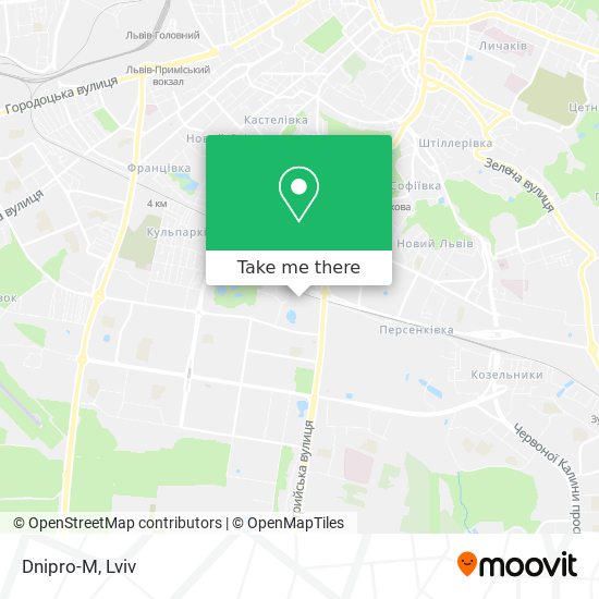 Dnipro-M map