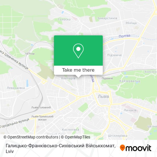 Галицько-Франківсько-Сихівський Військкомат map