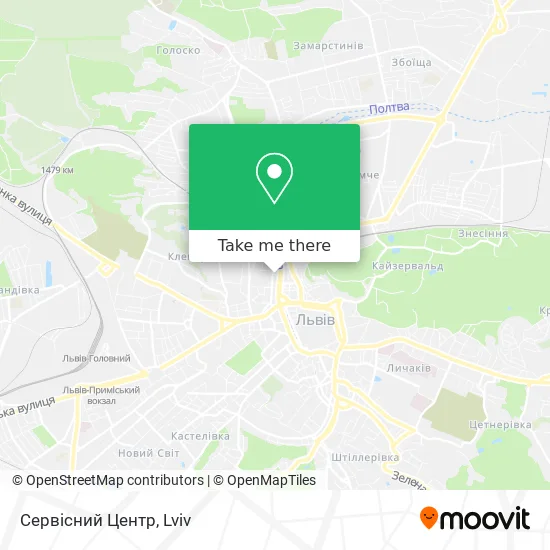 Карта Сервісний Центр