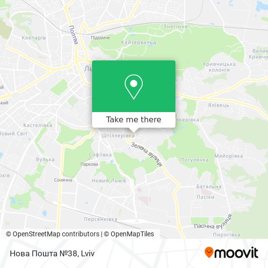 Нова Пошта №38 map