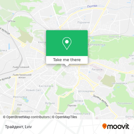Трайдент map