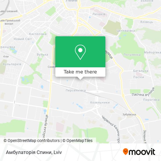Амбулаторія Спини map