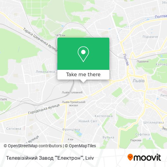 Телевізійний Завод ""Електрон"" map