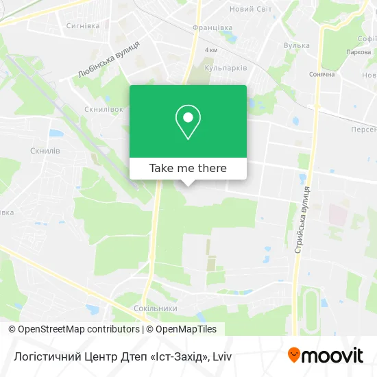 Карта Логістичний Центр Дтеп «Іст-Захід»