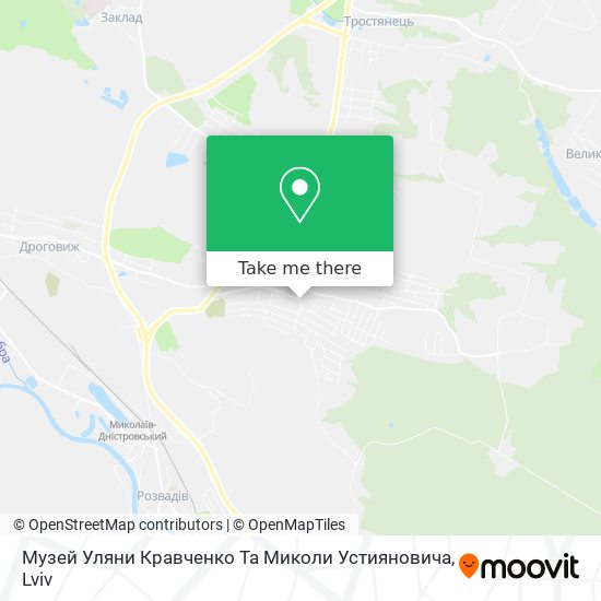 Карта Музей Уляни Кравченко Та Миколи Устияновича